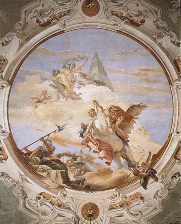 Giovanni Battista Tiepolo A Genius on Pegasus Banishing Time